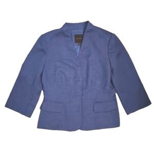 The Limited 3/4 sleeve blazer jacket. Blue. Size M